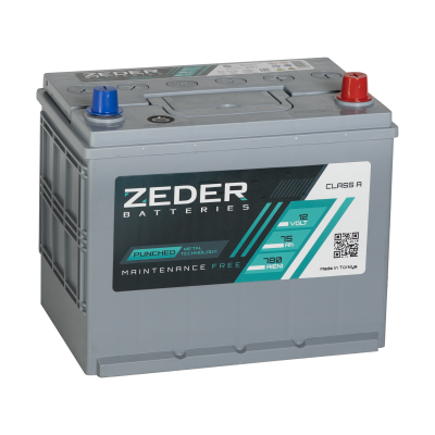Аккумулятор ZEDER ASIA 6ст-75 (0) евро